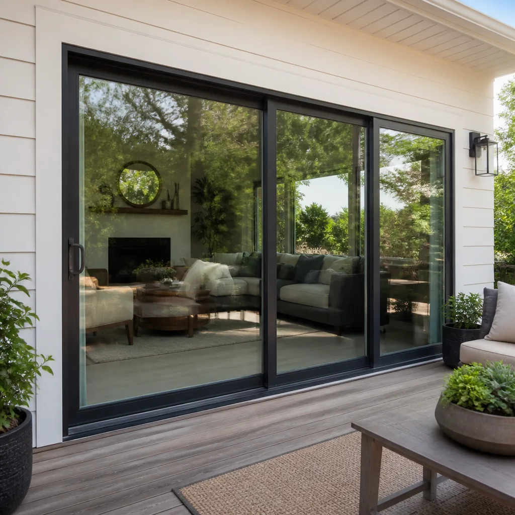 Sliding glass doors